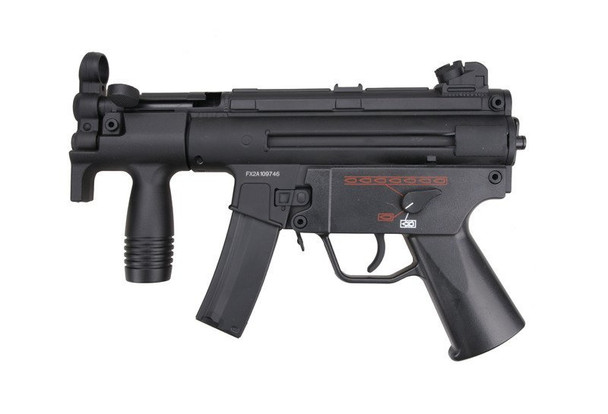 JG Works 201T SWAT MP5 CQB Airsoft Submachine Gun in Black