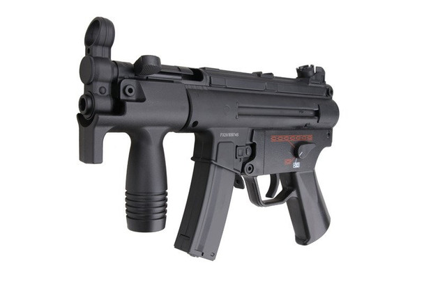 JG Works 201T SWAT MP5 CQB Airsoft Submachine Gun in Black