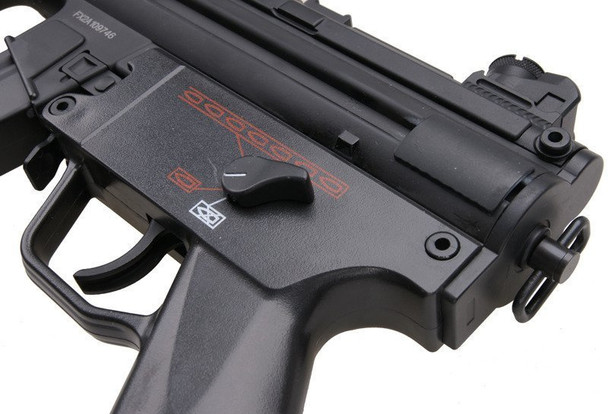 JG Works 201T SWAT MP5 CQB Airsoft Submachine Gun in Black