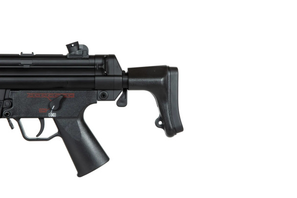 JG Works JG801 SWAT MP5 CQB Airsoft Submachine Gun with Extendable Stock in Black