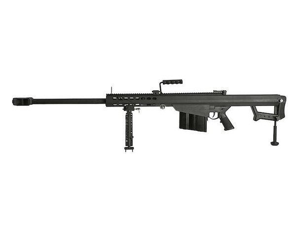 SOCOM GEAR Barrett M107 M82A1 Shell Ejecting Gas Blowback Airsoft Rifle in Black (29 inch)