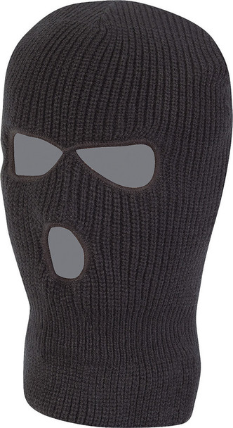 3 Hole Balaclava in Tactical Black (One Size)