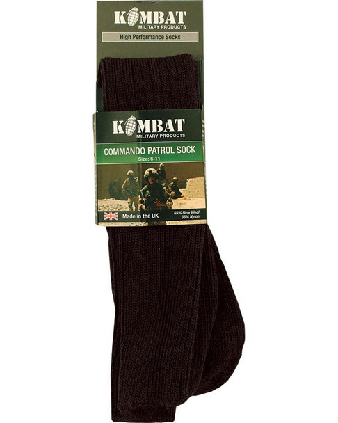 Kombat UK - High Performance Commando Patrol Socks in Black