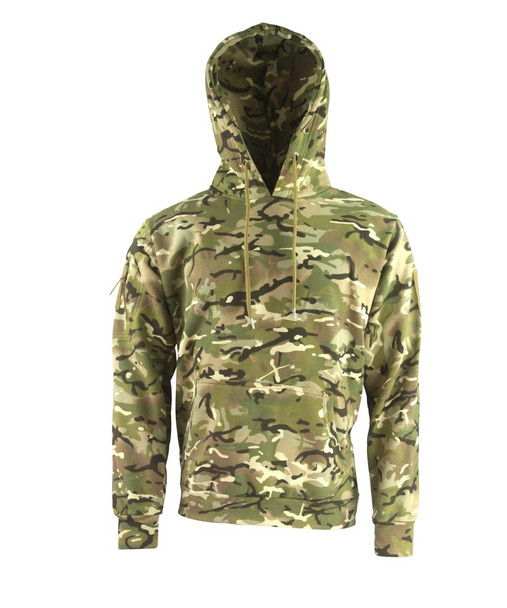 Kombat UK - Army Zipped Fleece Hoodie in BTP (British Terrain Pattern) Camouflage