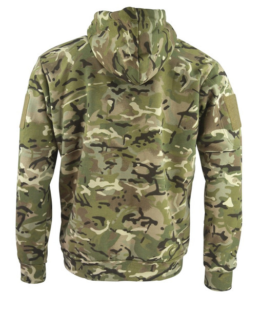 Kombat UK - Army Zipped Fleece Hoodie in BTP (British Terrain Pattern) Camouflage