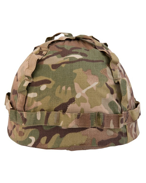 Kombat UK - M1 Plastic Tactical Helmet & Cover in British BTP Camo