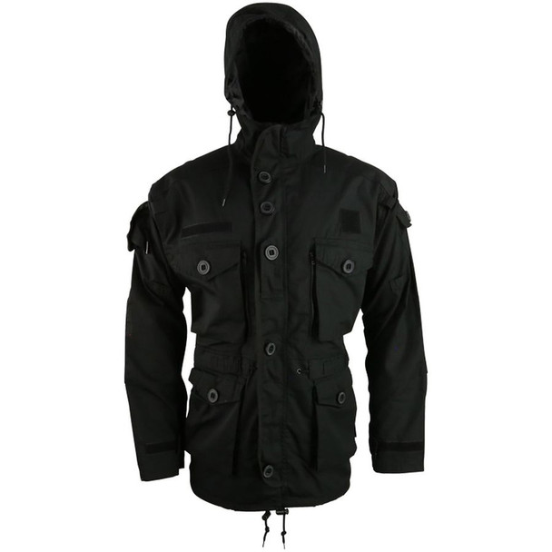 Kombat UK - SAS Style Assault Jacket with Multiple Pockets in Black