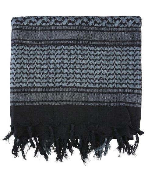 Kombat UK - Arab Shemagh SAS Kafiya Army Scarf in Black & Grey