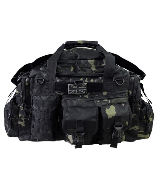 Kombat UK - Tactical Saxon 50L Holdall Bag in Black Camouflage