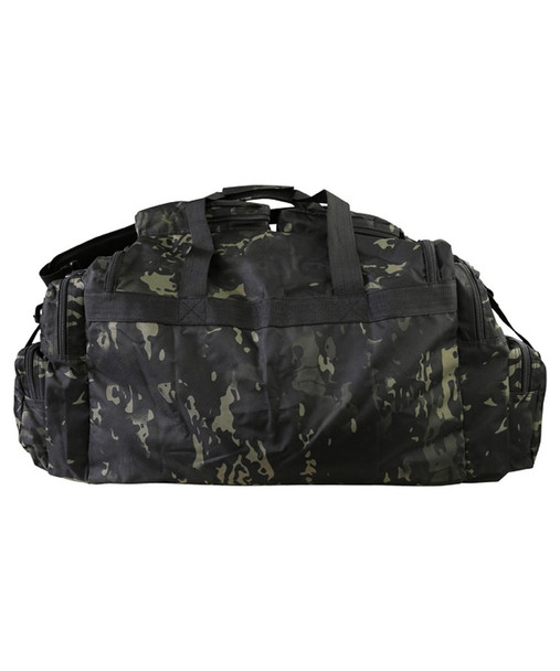 Kombat UK - Tactical Saxon 125L Holdall Bag with Multiple Pockets in Black Camo