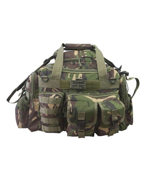 Kombat UK - Tactical Saxon 50L Holdall Bag with Multiple Pockets in DPM Camo