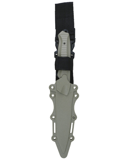 Kombat UK Tanto Plastic Training Knife with Belt Holster in Desert Tan