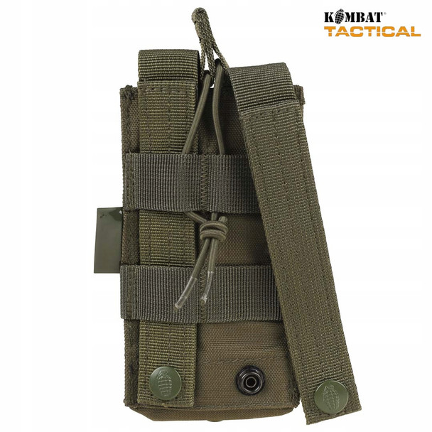 Kombat UK - Single Duo Magazine Pouch with Molle Fixings in Olive Green