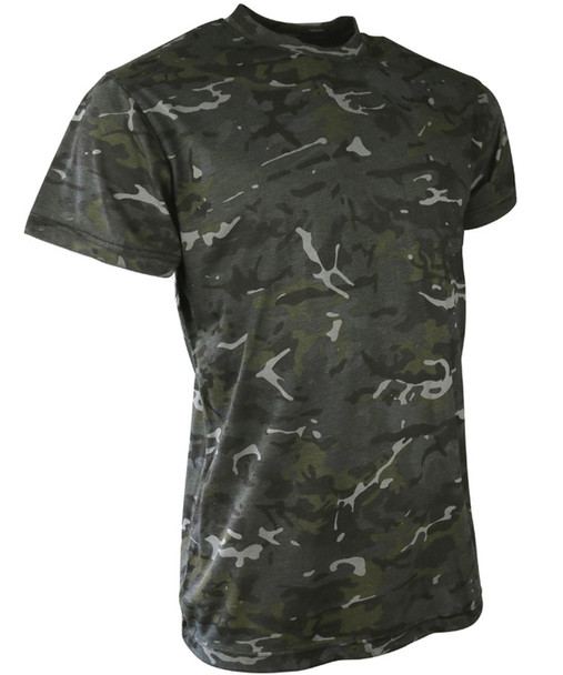 Kombat UK - Kids Army Short Sleeve T-Shirt in Black Camouflage