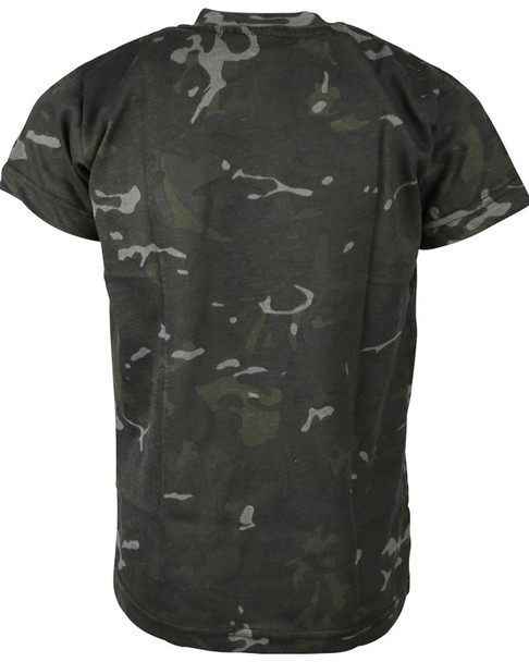 Kombat UK - Kids Army Short Sleeve T-Shirt in Black Camouflage