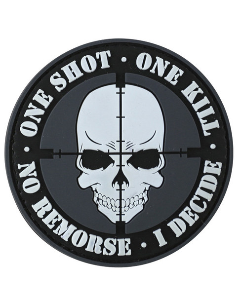 Kombat UK - One Shot, One Kill PVC Tactical Patch with Velcro Back