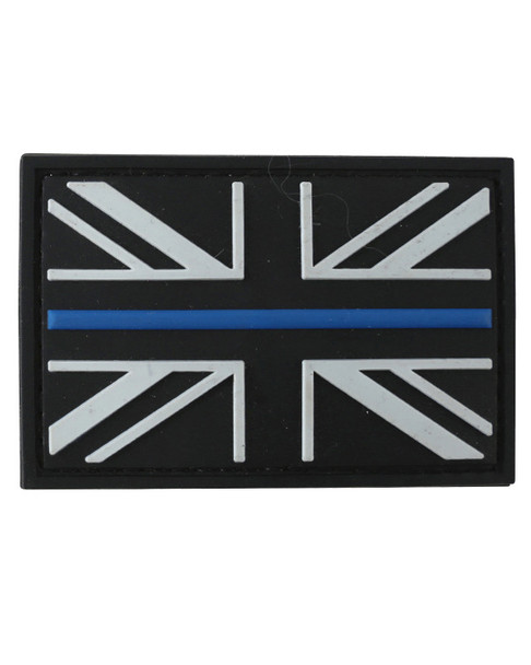 Kombat UK - Thin Blue Line PVC Tactical Patch with Velcro Back