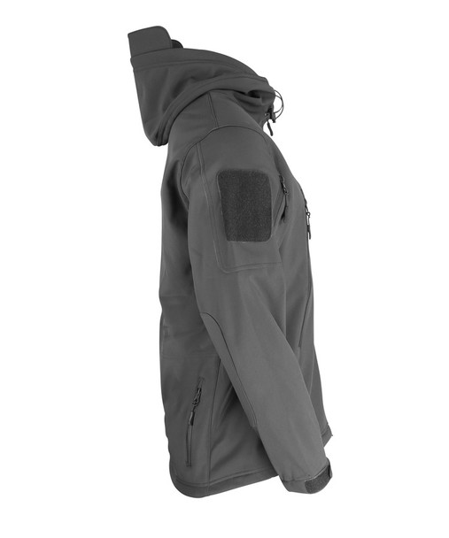 Kombat UK Patriot Soft Shell Shark Skin Tactical Jacket with Multiple Pockets in Gunmetal Grey