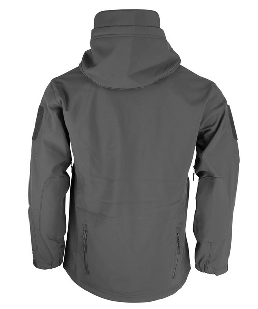 Kombat UK Patriot Soft Shell Shark Skin Tactical Jacket with Multiple Pockets in Gunmetal Grey