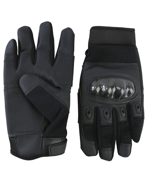 Kombat UK - Predator Tactical Airsoft Gloves with Wrist Strap in Black