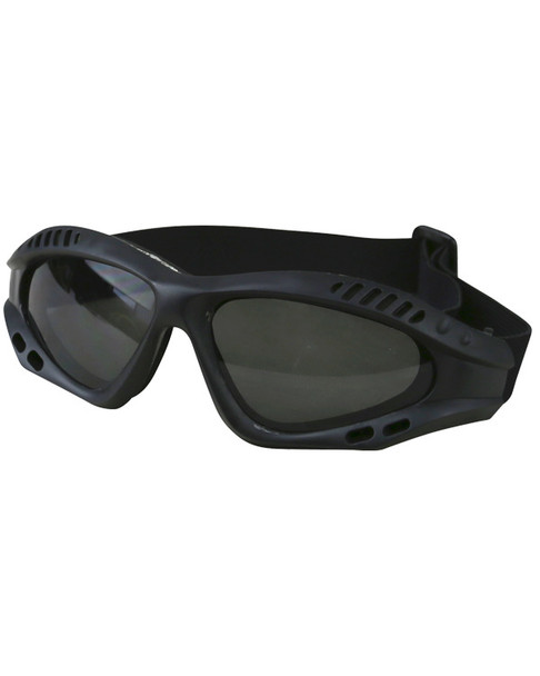Kombat UK - Adjustable Spec-Ops Airsoft Goggles in Tactical Black