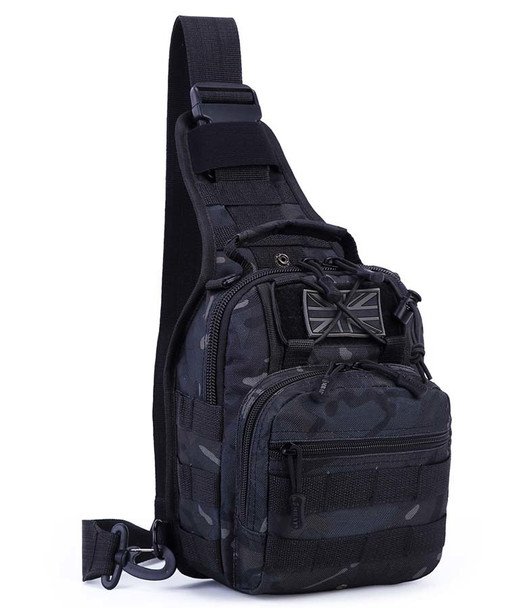 Kombat UK - Tactical Ranger Sling Bag in Black Camo