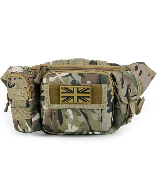 Kombat UK - Delta Tactical Waist Bag with Multiple Pockets in BTP Camo