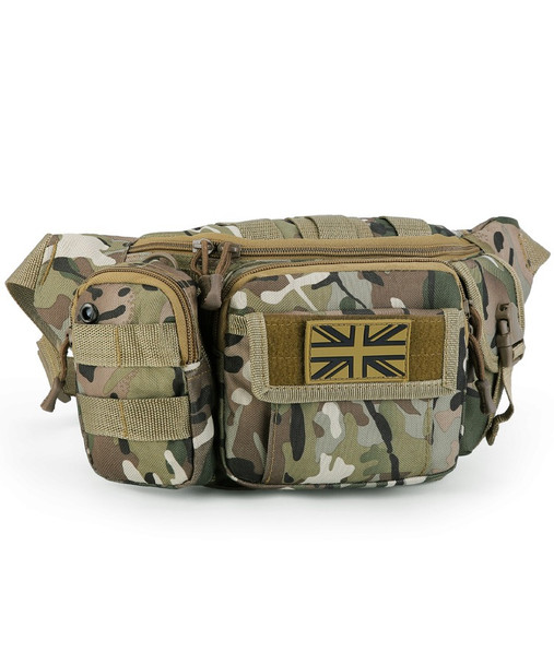 Kombat UK - Delta Tactical Waist Bag with Multiple Pockets in BTP Camo