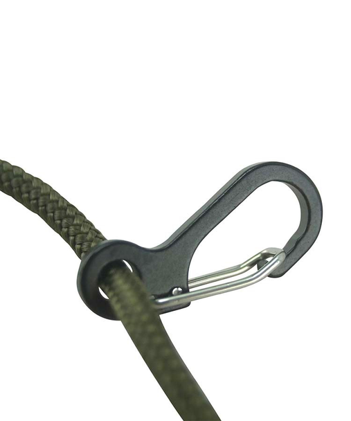 Kombat UK - Metal Paracord Carabiners in Black - Pack of 10