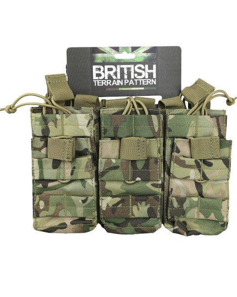 Kombat UK - Triple Duo Magazine Pouch in BTP (British Terrain Pattern) Camouflage