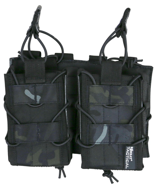 Kombat UK - Delta Double Fast Magazine Pouch in Black Camouflage