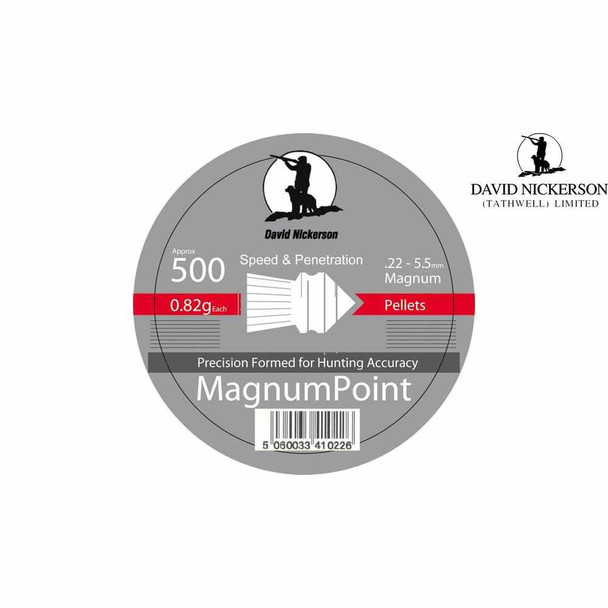David Nickerson Magnum Point Air Rifle Pellets .22 5.5mm (Tin of 500 Pcs)