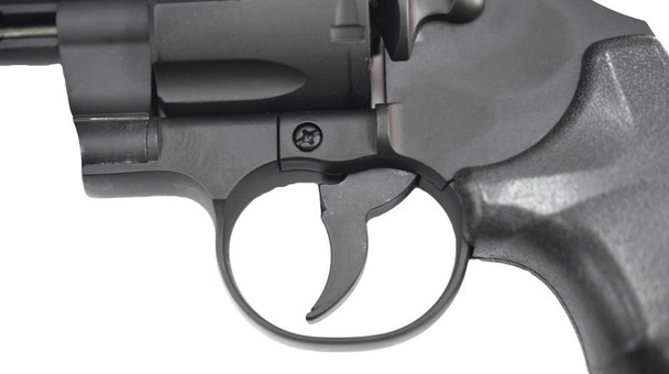 Hwasan 1312 Co2 Powered Metal Airsoft Revolver 6" in Black