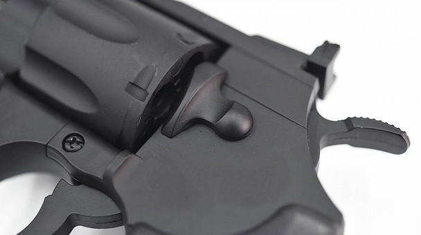 Hwasan 1312 Co2 Powered Metal Airsoft Revolver 2.5" in Black