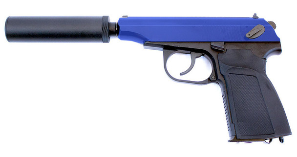 WE Tech Makarov 654K "Assassin" Gas Blowback Airsoft Pistol in Blue