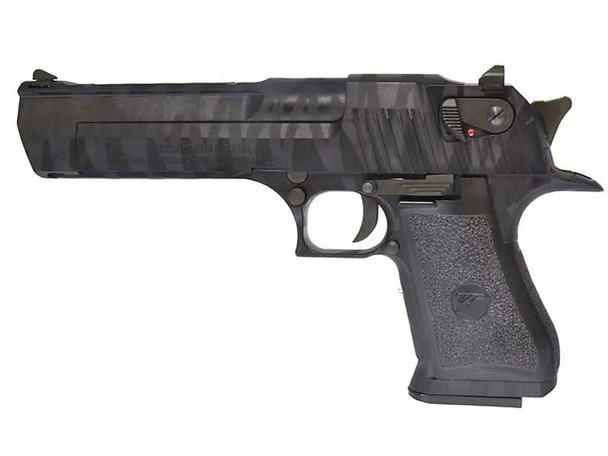 WE/Cybergun Desert Eagle .50AE Gas Blowback Airsoft Pistol in Black with Tiger Stripes