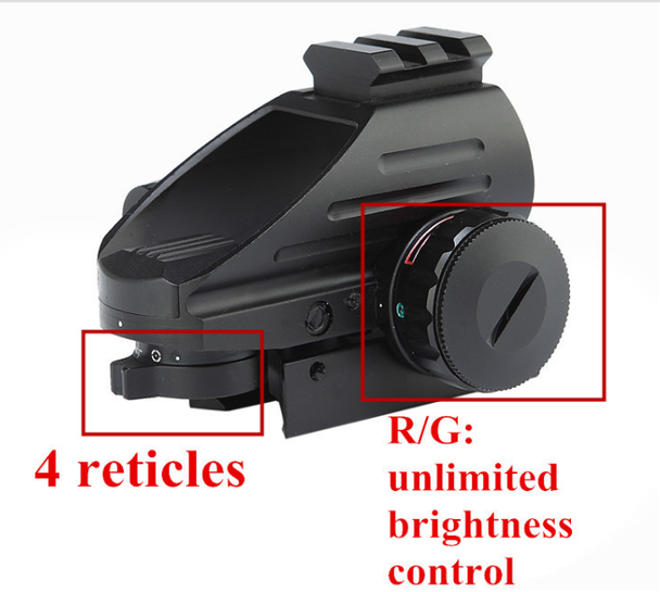 Skirmish Tactical - ST-103C Airsoft Red Dot Reflex Sight Holographic Scope with Laser in Black