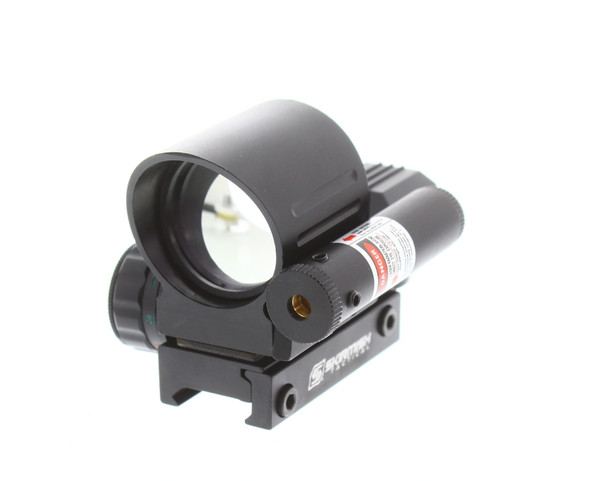 Skirmish Tactical - ST-111B Reflex Rifle Sight with 4 Reticles and Laser in Black