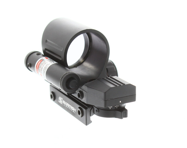 Skirmish Tactical - ST-111B Reflex Rifle Sight with 4 Reticles and Laser in Black