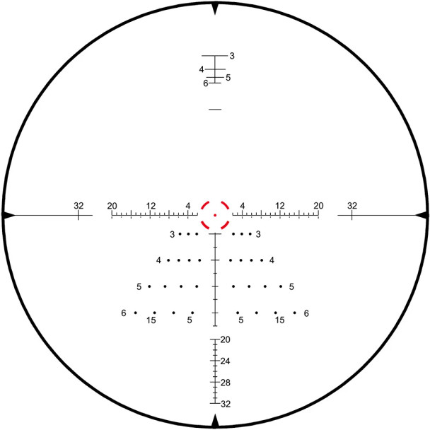 Skirmish Tactical - LR1-6X24IR 30MM SFP Red Illuminator LPVO Rifle Scope in Black