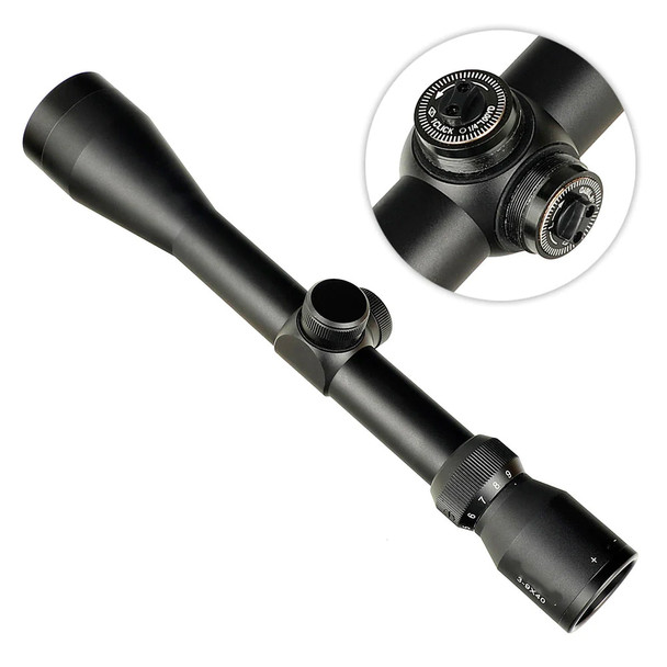 Skirmish Tactical - 3-9X40MD Riffe Scope Reticle for Airsoft & Airguns in Black