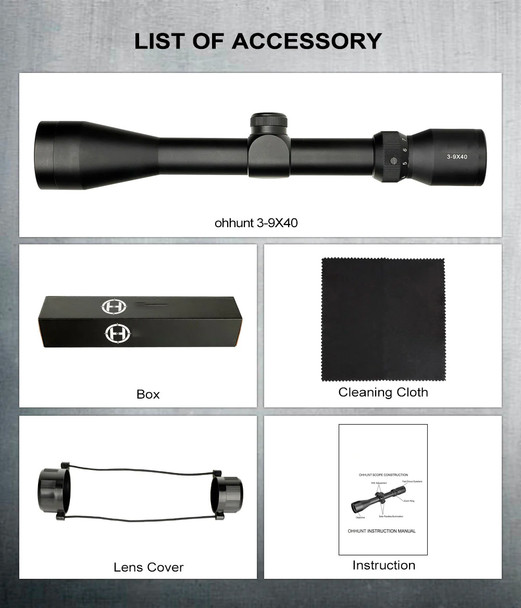 Skirmish Tactical - 3-9X40MD Riffe Scope Reticle for Airsoft & Airguns in Black