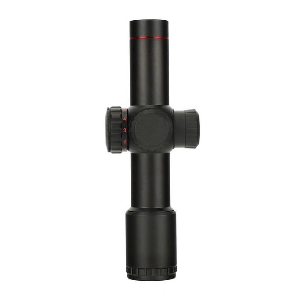 Skirmish Tactical - 4.5x20E Lightweight Compact Illuminated Airsoft Rifle Scope in Black