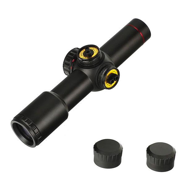Skirmish Tactical - 4.5x20E Lightweight Compact Illuminated Airsoft Rifle Scope in Black