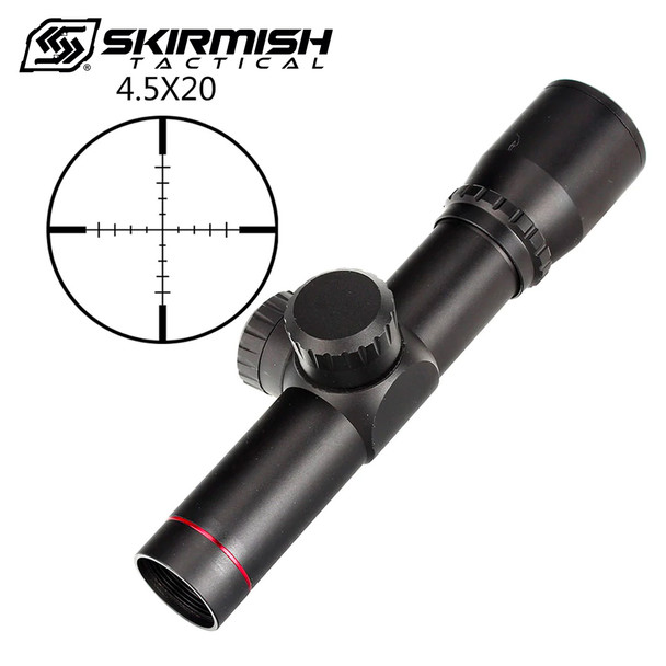 Skirmish Tactical - 4.5x20 Lightweight Compact Airsoft Rifle Scope in Black