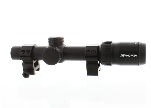 Skirmish Tactical - 1-4x20IR Lightweight Compact Airsoft Rifle Scope in Black