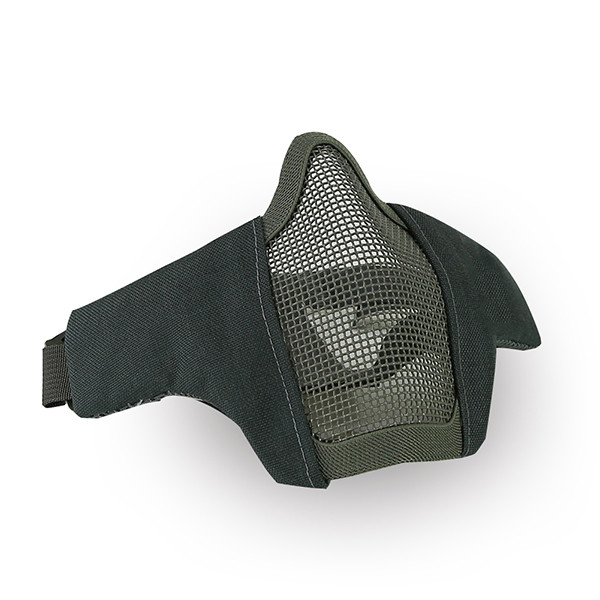 Wosport Half Face WST Steel Mesh Airsoft Mask in Gray