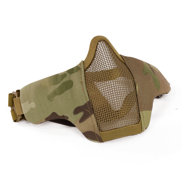 Skirmish Tactical - Lower Face Shield V5 Airsoft Half-Face Mask in MultiCam
