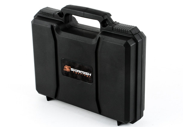 Skirmish Tactical Hard Pistol Case with Wave Foam in Tactical Black
