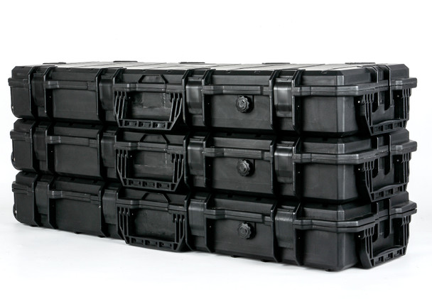 Skirmish Tactical PRO Large Rifle Hard Case with DIY Foam in Tactical Black